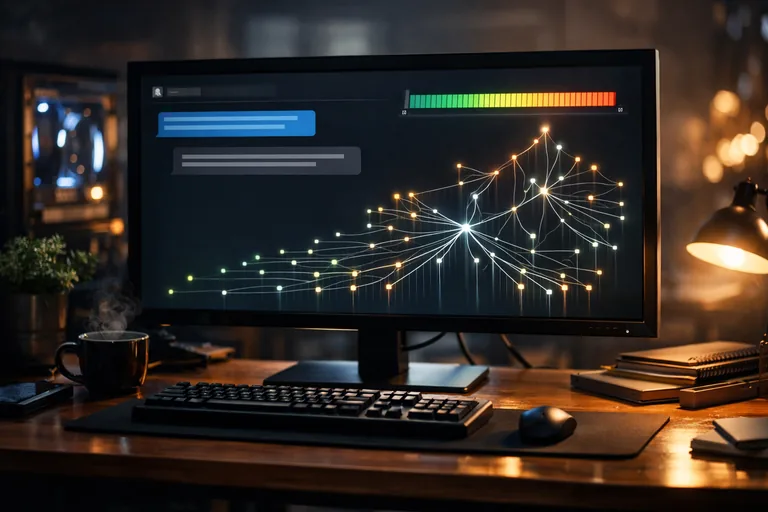 Bir sohbet arayüzünde modelin ardışık token üretimini, olasılık dağılımı ve seçim stratejileriyle anlatan kompozisyon