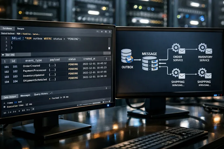 Outbox tablosundan broker’a iletimde tekrar deneme ve işaretleme yaklaşımının dayanıklı akış düzeni