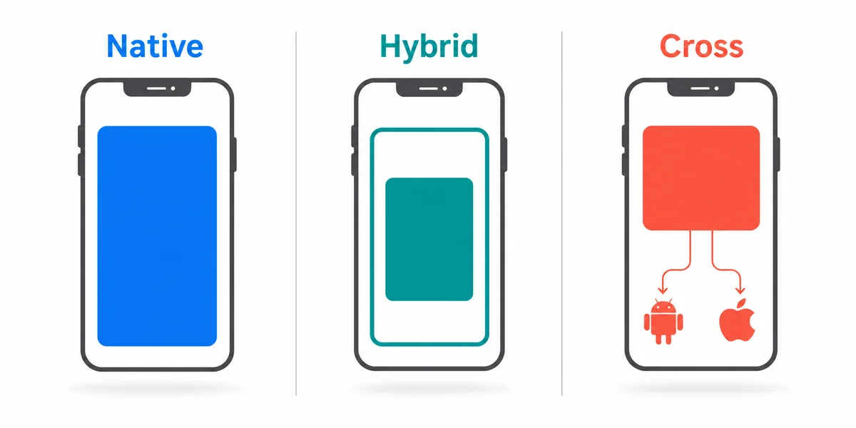 Native Hybrid ve Cross-Platform Geliştirme Karşılaştırması Native hybrid ve cross-platform mobil uygulama geliştirme yaklaşımları karşılaştırması
