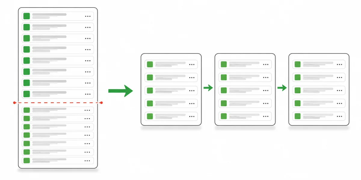 MongoDB Bucket Pattern Görseli ve Doküman Büyüme Kontrolü Şişmiş tek doküman ile bucket pattern ile parçalanmış doküman örnekleri arasındaki fark
