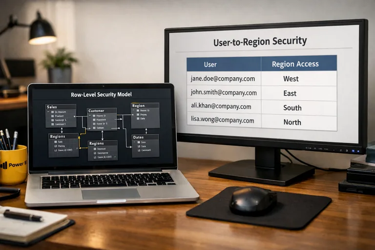 Kullanıcı e-postası ve sorumlu olduğu bölge anahtarlarını eşleyen yetki tablosu ve rol atama yaklaşımı