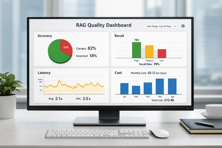 Test setiyle yanıt doğruluğu, alıntı uygunluğu ve uçtan uca gecikmenin birlikte izlendiği tablo görünümü